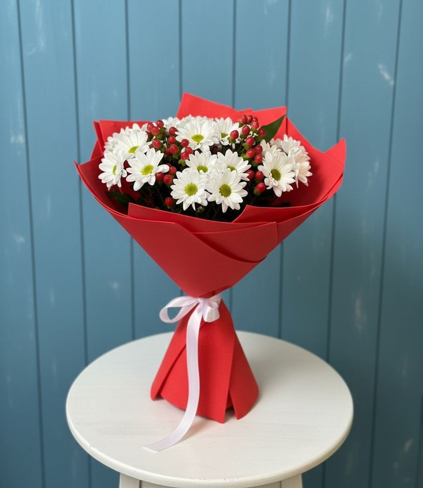 Букет цветов из: Хризантемы в Новоминской