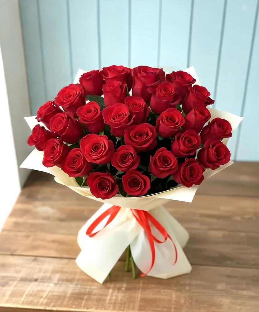 Букет 29 Красных роз в Новоминской