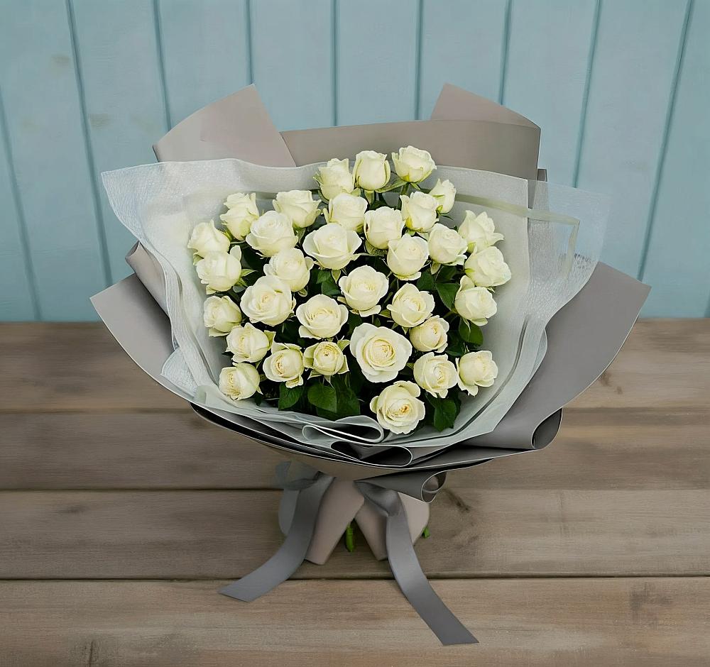 Букет Белоснежная нежность в Новоминской