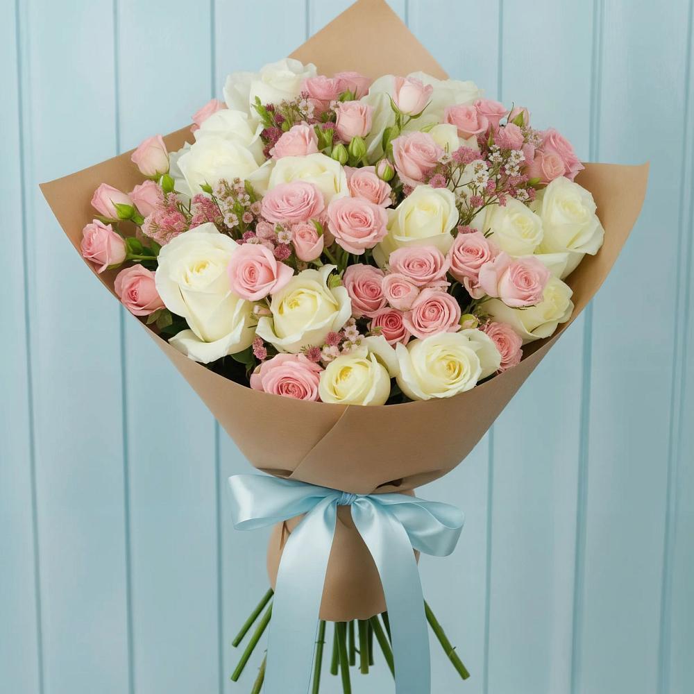 Букет цветов из: Розы в Новоминской