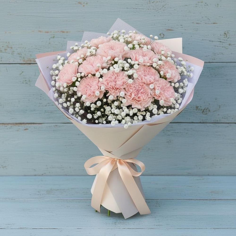 Букет цветов из: Гвоздики в Новоминской