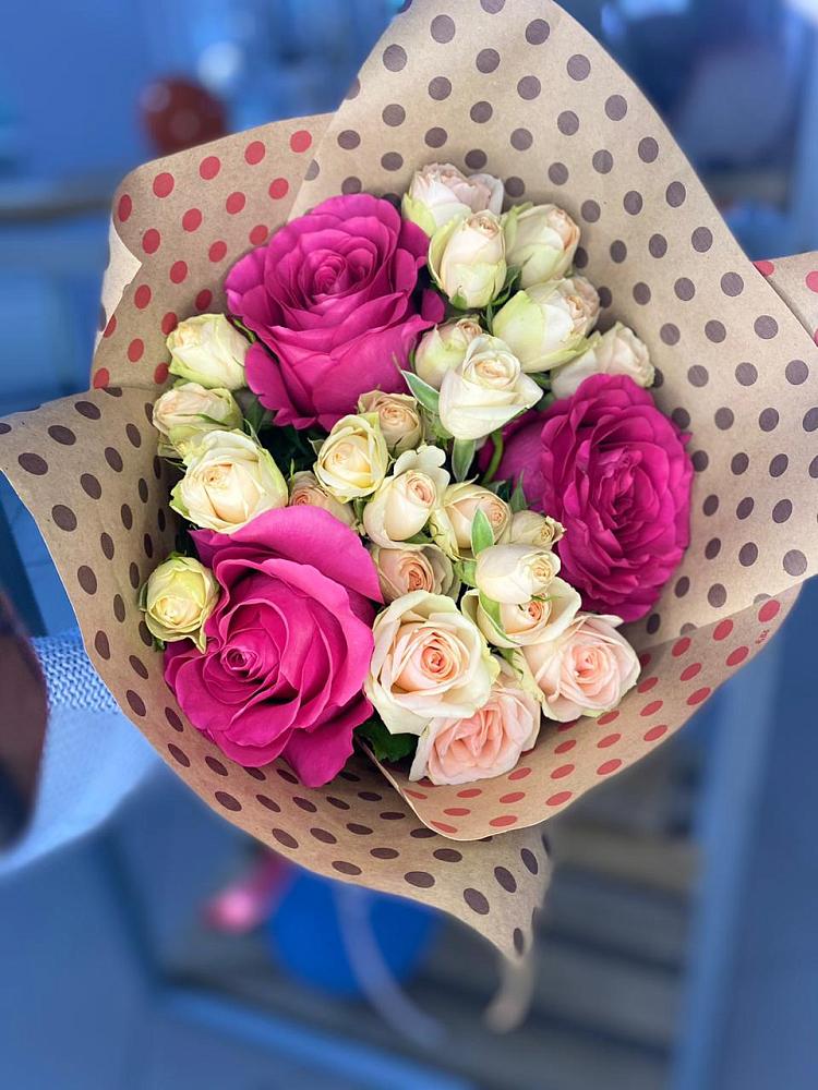 Букет цветов из: Розы в Новоминской