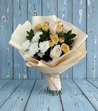 Букет цветов из:  Розы и Хризантемы в Новоминской