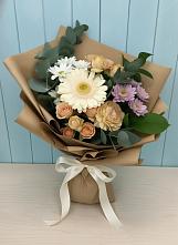 Букет цветов из:  Герберы и Хризантемы #REPLACE_PRED# Новоминской