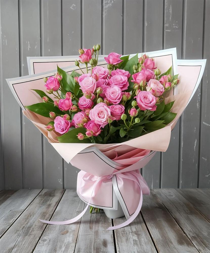 Букет Розовый кустик в Новоминской