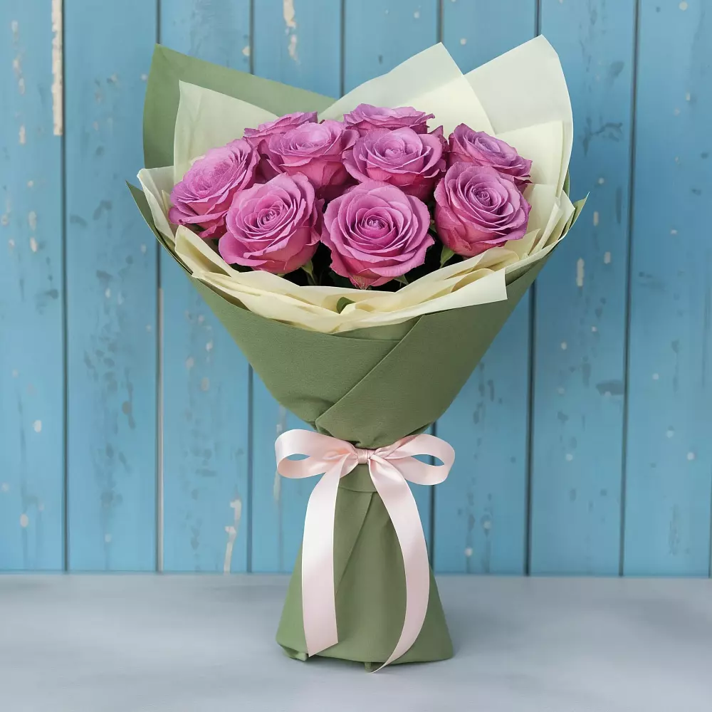 Букет Розы Фёрст Леди в Новоминской