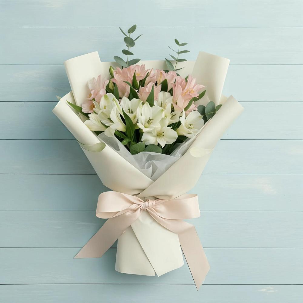 Букет цветов из: Альстромерии в Новоминской