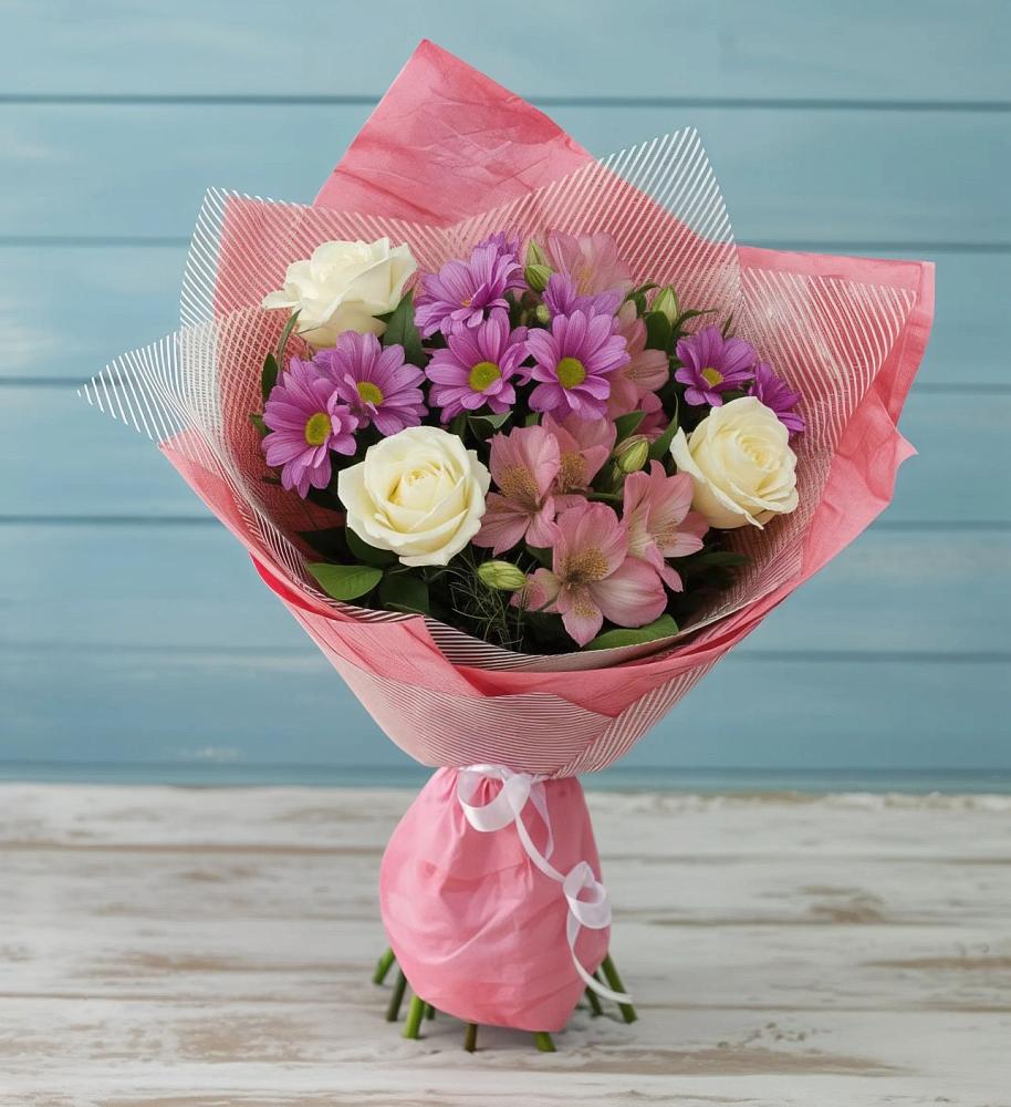 Букет цветов из: Герберы в Новоминской