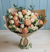 Букет цветов из:  Альстромерии и Розы в Новоминской