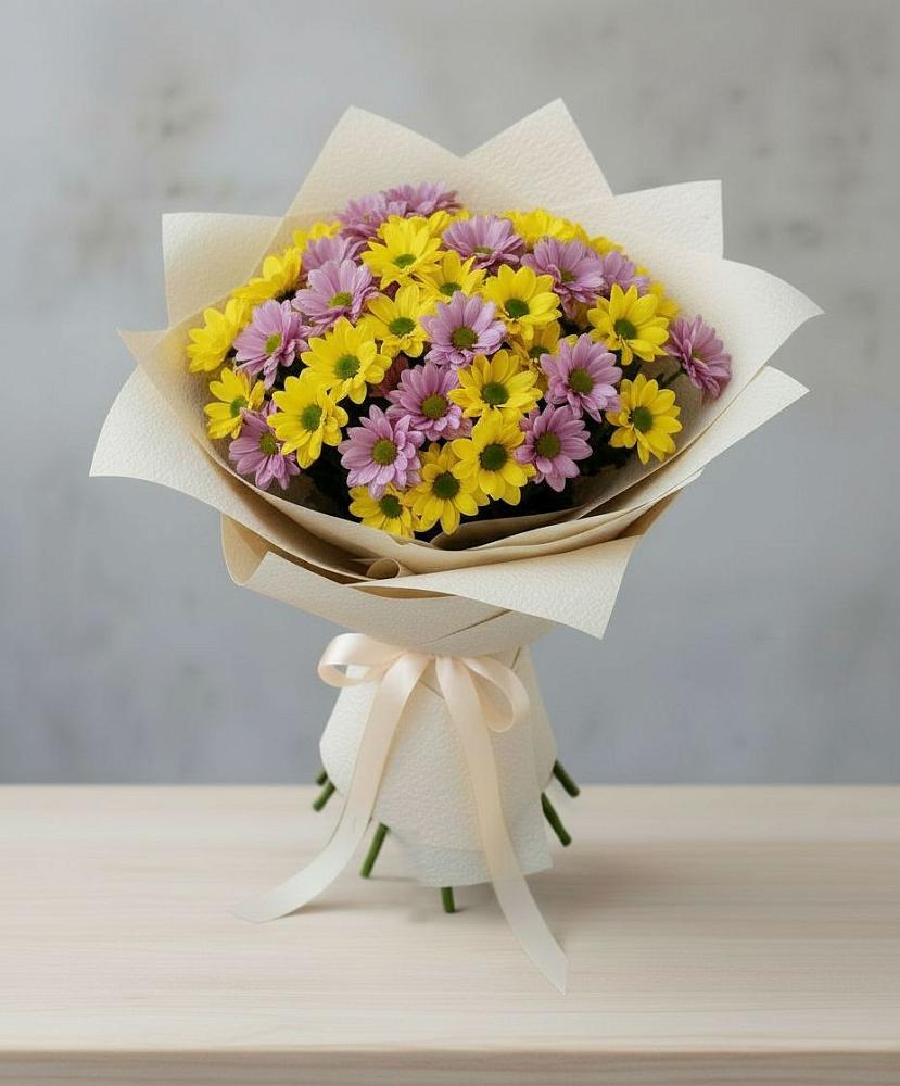 Букет цветов из: Хризантемы в Новоминской